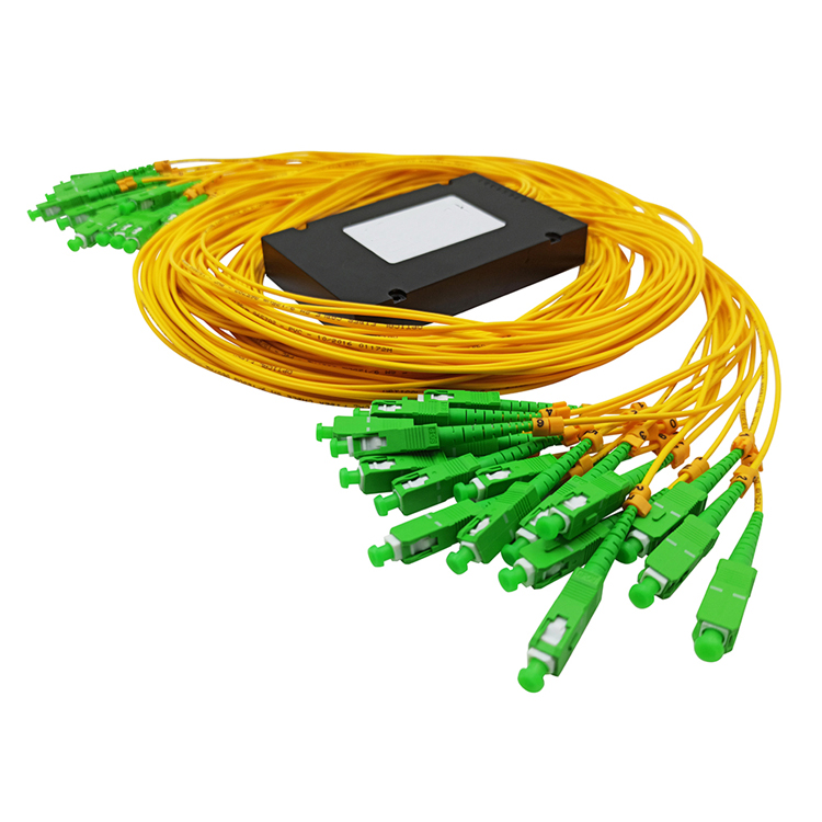 1x2 1x4 Plc Single Mode Fiber Splitter Epon Splitter With Connector Sc Apc