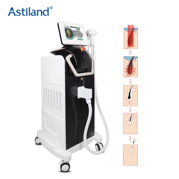 Stationary Diode Laser Hair Removal Machine 2300W Power Cooling Feature 755/808