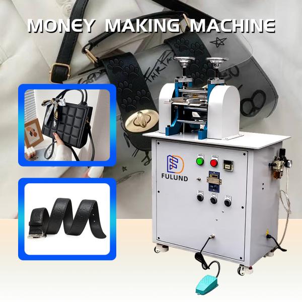 Hydraulic Leather Belt Embossing Machine Oil Pressure Roller Leather Belt