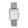 Buy cheap Square silverstainless steel japanese 1L45 quartz waterproof watch custom from wholesalers