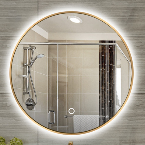Long Service Life Modern Decorative Wall Mirror Glass with Beveled Edge and Silver Finish