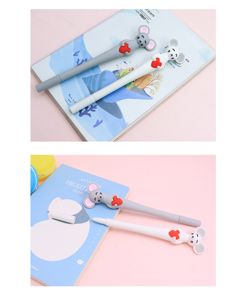Creative Cartoon Little Mouse Silicone Gel Pen 0.5mm Needle Tube Neutral Pen