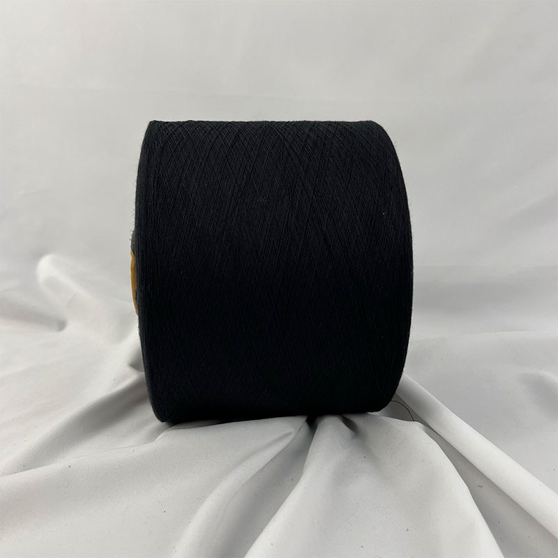 Open End NE 16s/20s Black / Optical White Regenerated Cotton Yarn For Knitting Men Socks