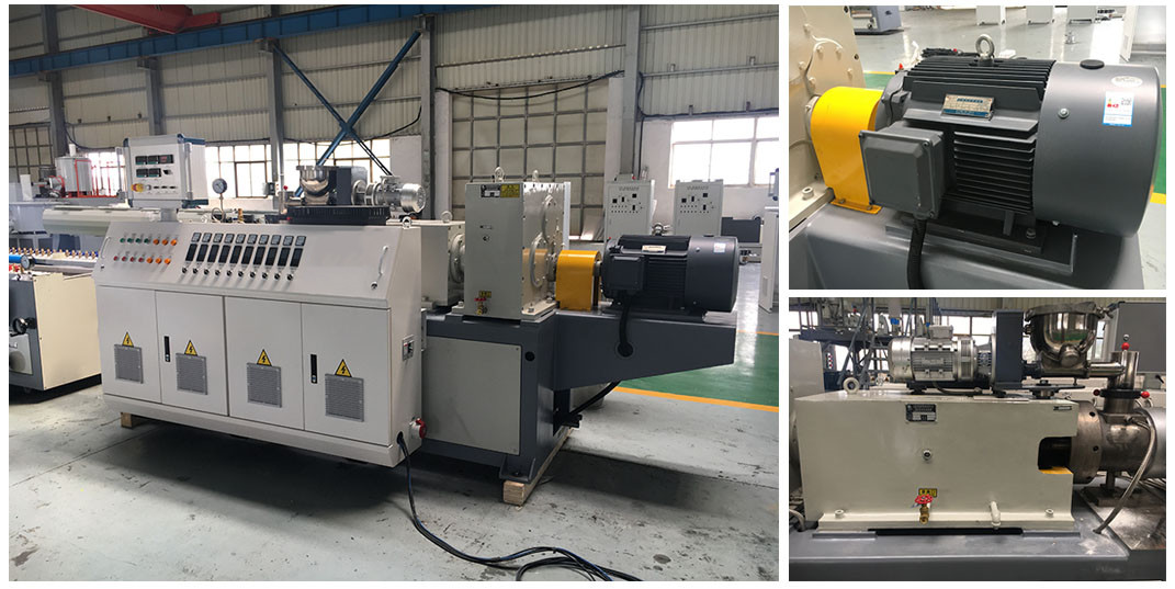 Decorative WPC Profile Extrusion Line Outdoor Garden Decking Board