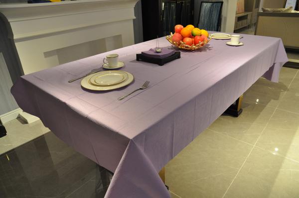 Quality Rectanglar Lavender Paper Tablecloths , OEM 3ply Graduation Table Covers for sale