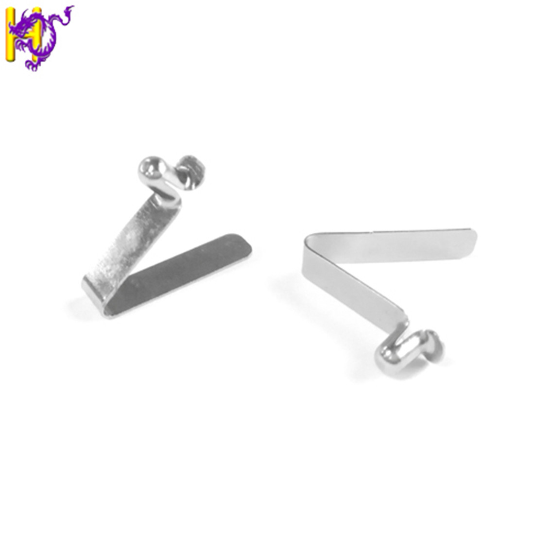 Flat Stainless Precision Stamping Parts Spring Clip Shrapnel Push Button