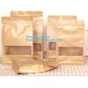 Buy cheap Food grade kraft paper aluminum foil ziplock bag, packing cereals,condiments from wholesalers