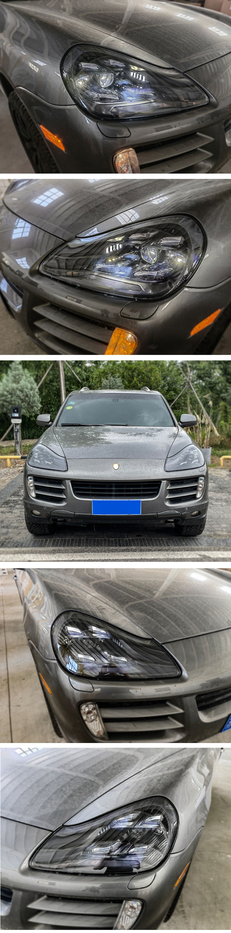 Upgrade Matrix Advanced Version LED Headlights For Porsche Cayenne 957 2007-2010
