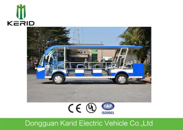 Battery Operated Electric Shuttle Bus / Electric Sightseeing Car 14 Passengers