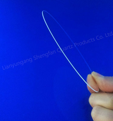 JGS1 Optical Quartz Disc Clear Glass Plates Fused Silica Quartz Disc 0.5 Mm