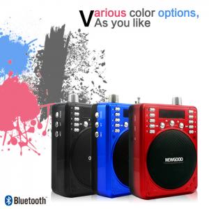  2018 new fashionable Portable Bluetooth Recorder Speaker with FM radio blue black red available Manufactures