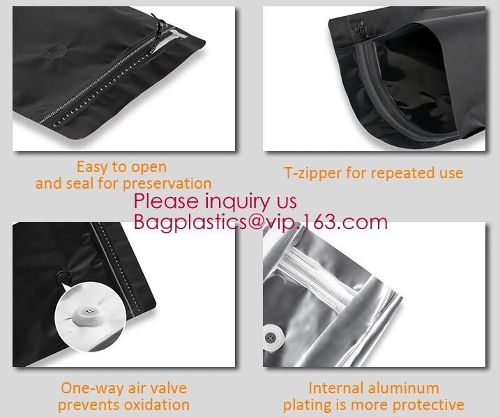 Biodegradable Foil Square Bottom Gusseted Bag, Flat Bottom Gusset Coffee Bag with Degassing Valve,gusset packaging bag f