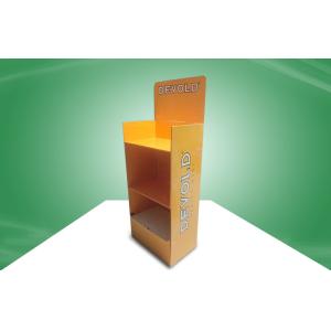  Custom Yellow POS Cardboard Displays With PMS Offset Printing For Socks &amp; Underwear Products Manufactures