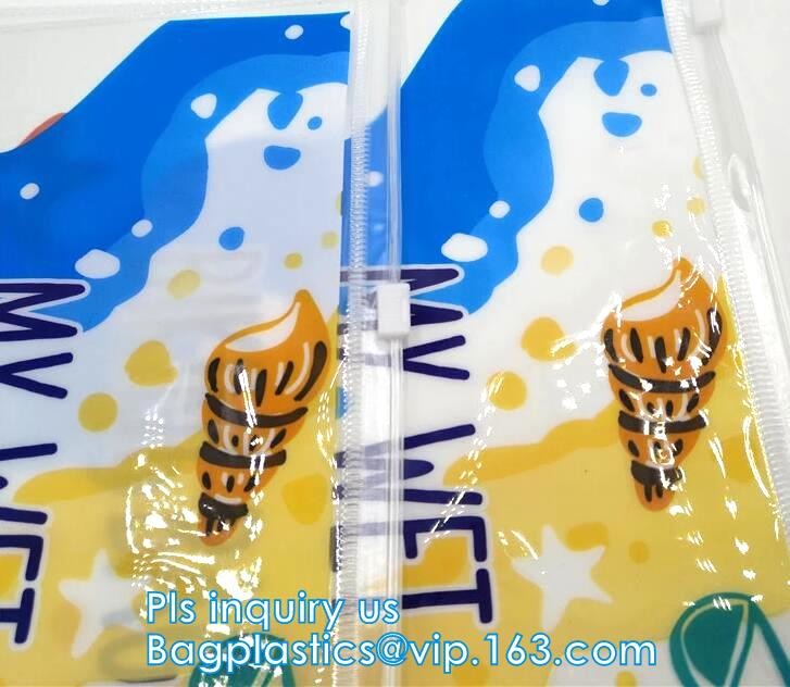 PP Plastic Slider Zip Lock A4 Doucment Files Holder Bag, zip lock bag with plastic slider & business card holder,Makeup