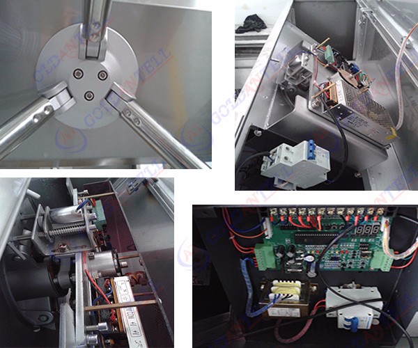 304 Stainless Steel Turnstile Access Control with 0.4s Barrier Open/Close Time and RS485 Communication for 30-40 Persons/Min