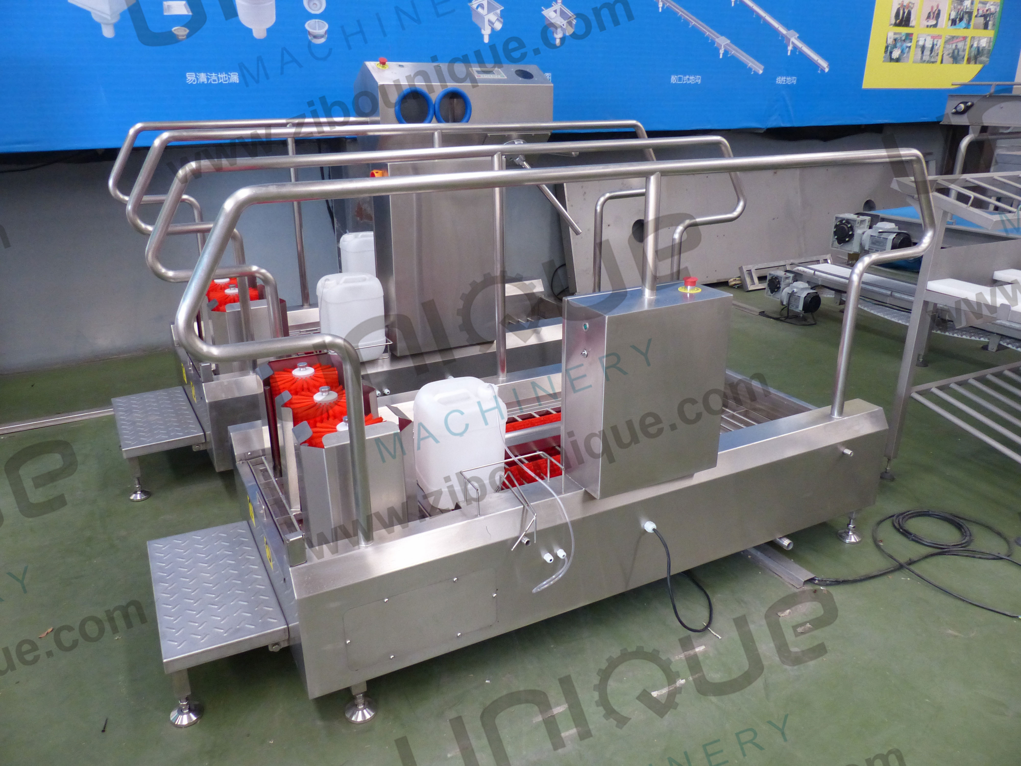 120 KG Food Shop Hygienic Entrances Machine Boot Sole Hand Washing Integration Machine