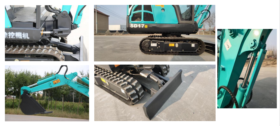 1.7ton Operating Weight Hydraulic Diesel Mini Crawler Excavator with Eaton Hydraulic Valve