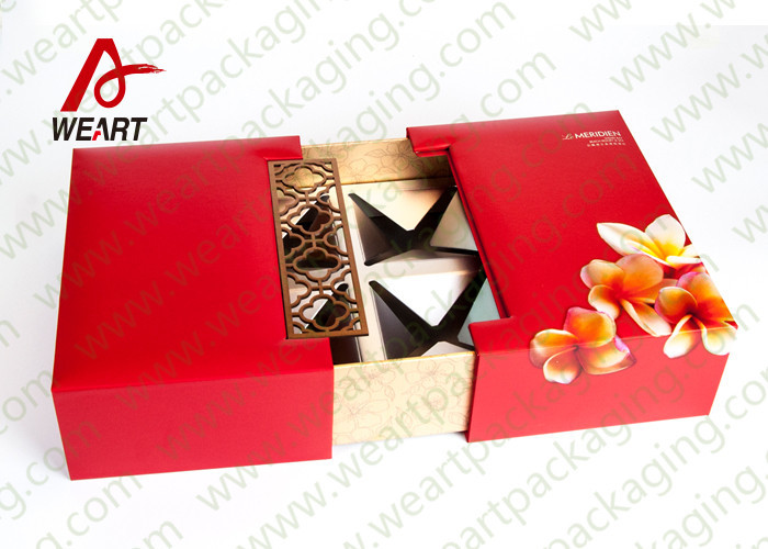 2.0mm Grey Cardboard Decorative Paper Boxes , Sturdy Stackable Gift Packing Boxes