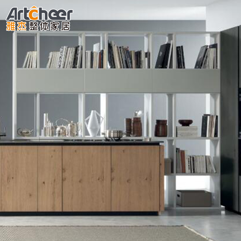 Flat Pack Kitchen Cabinet Italy With Drawer Basket And ECO Friendly Material Grade