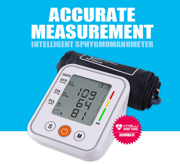 Smart LCD Digital Display Blood Pressure Monitor With Large Volume Voice Reporting