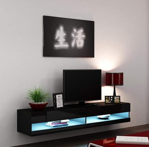 Supplier Price Living Room Modern Wall Mount Led TV Stand Wooden Furniture