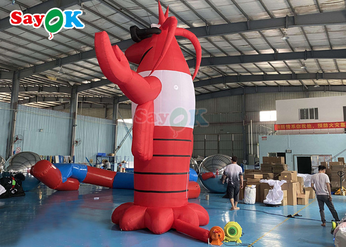 Red Animal Giant Lobster Inflatable Model With 2 Years Warranty
