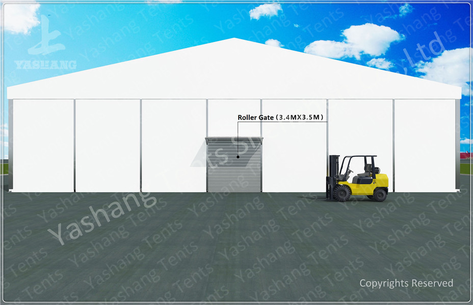Side By Side Row 6000㎡ Large Industrial Tents High Performance ISO CE Certification