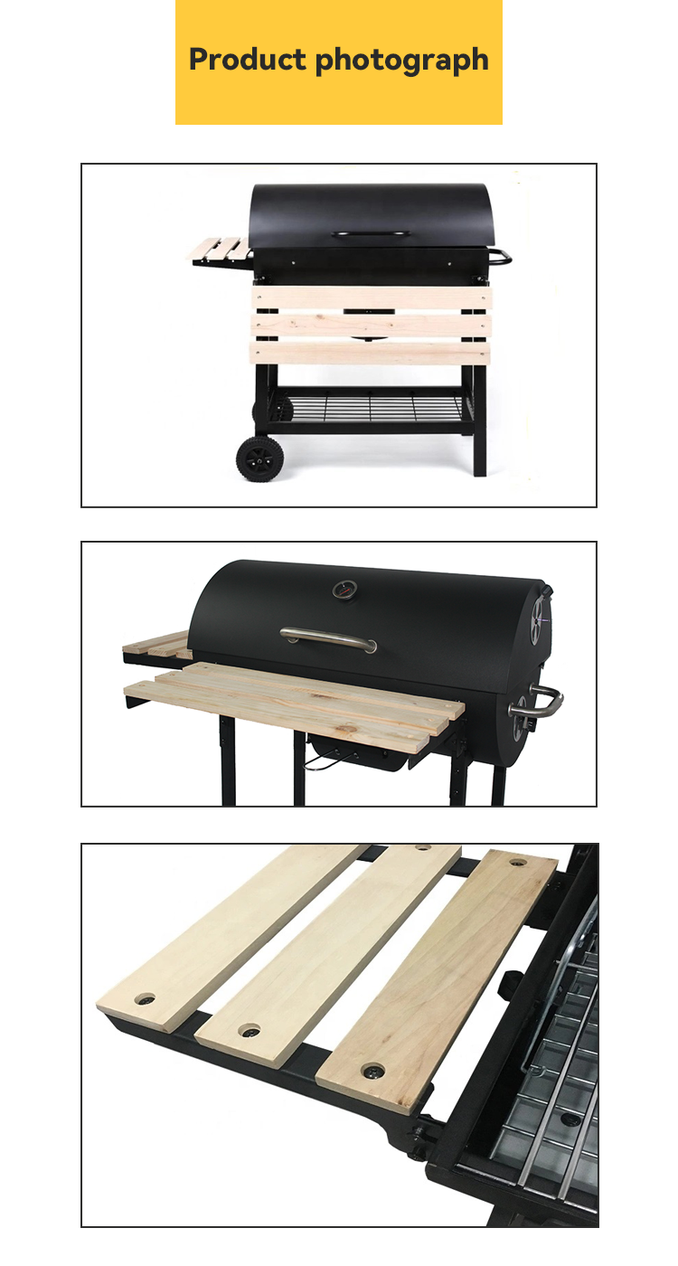 Easily Assembled 70.5*39.5*20 Portable Charcoal BBQ Grill Perfect for Outdoor Camping