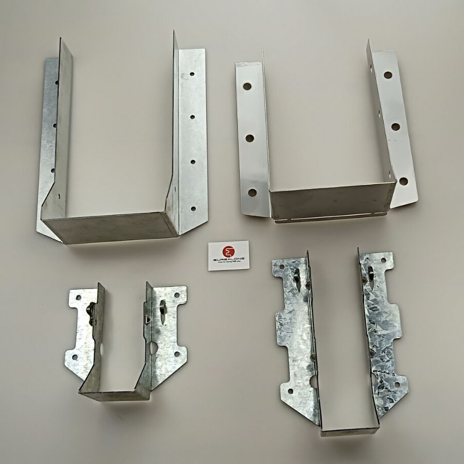Galvanized Steel Stainless Steel Joist Hangers ICC ES Code Compliant For Nails