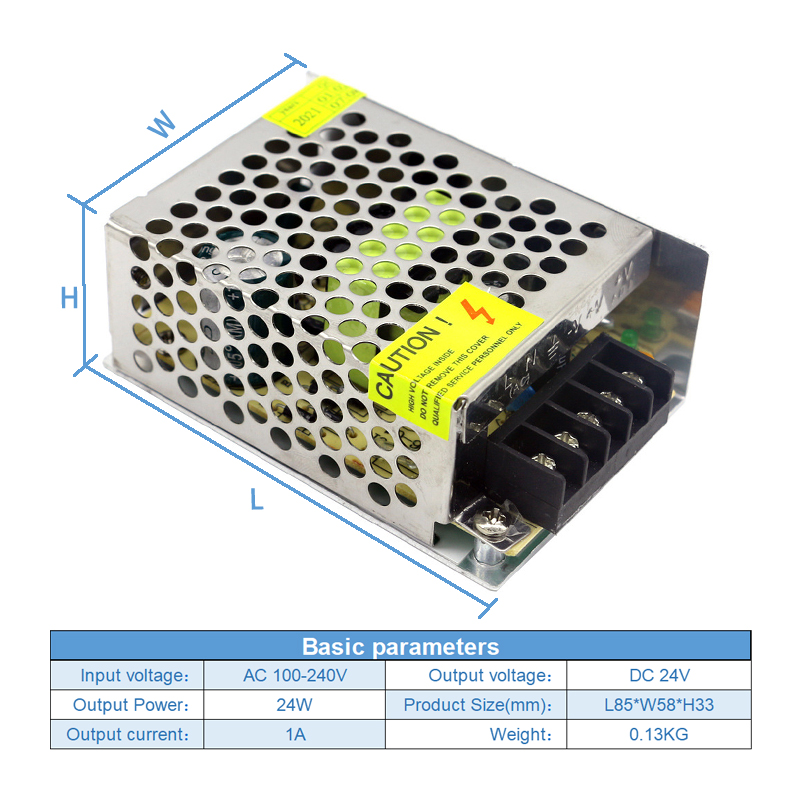 Indoor Regulated Switching Power Supply For LED Light Bar CCTV Camera