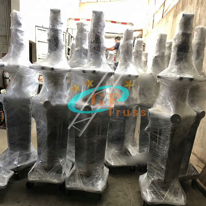 5.5m Max Height Elevator Line Array Truss Crank Speaker Stand