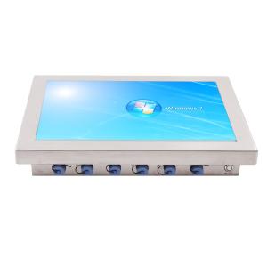  1.5mm SS Waterproof Panel PC , 1000nits Fanless Industrial Computer Manufactures