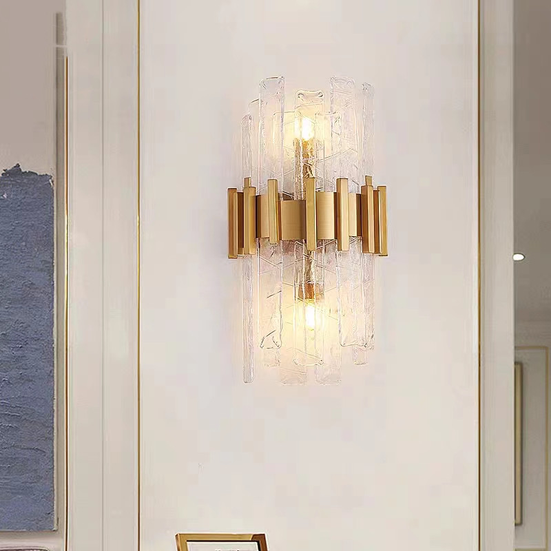 G9 LED Functional Decor Modern Crystal Wall Sconces Gold Finish