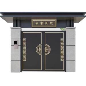 Modern Simplicity Design Custom Aluminum Fence with Sliding Open Style