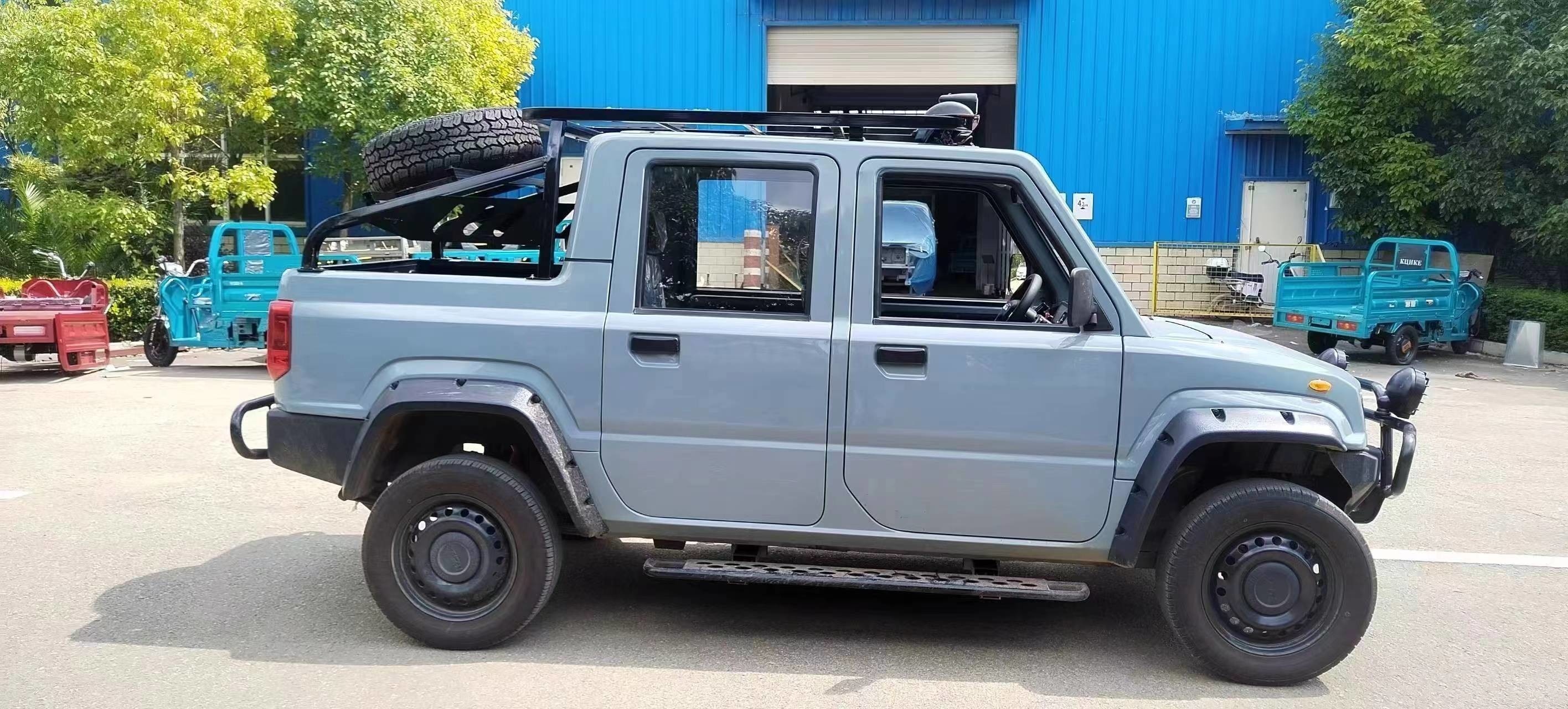 Electric Pickup Truck 4x4 Reverse Image 4 Doors Window Electric Off Road Pickup 4 Seats