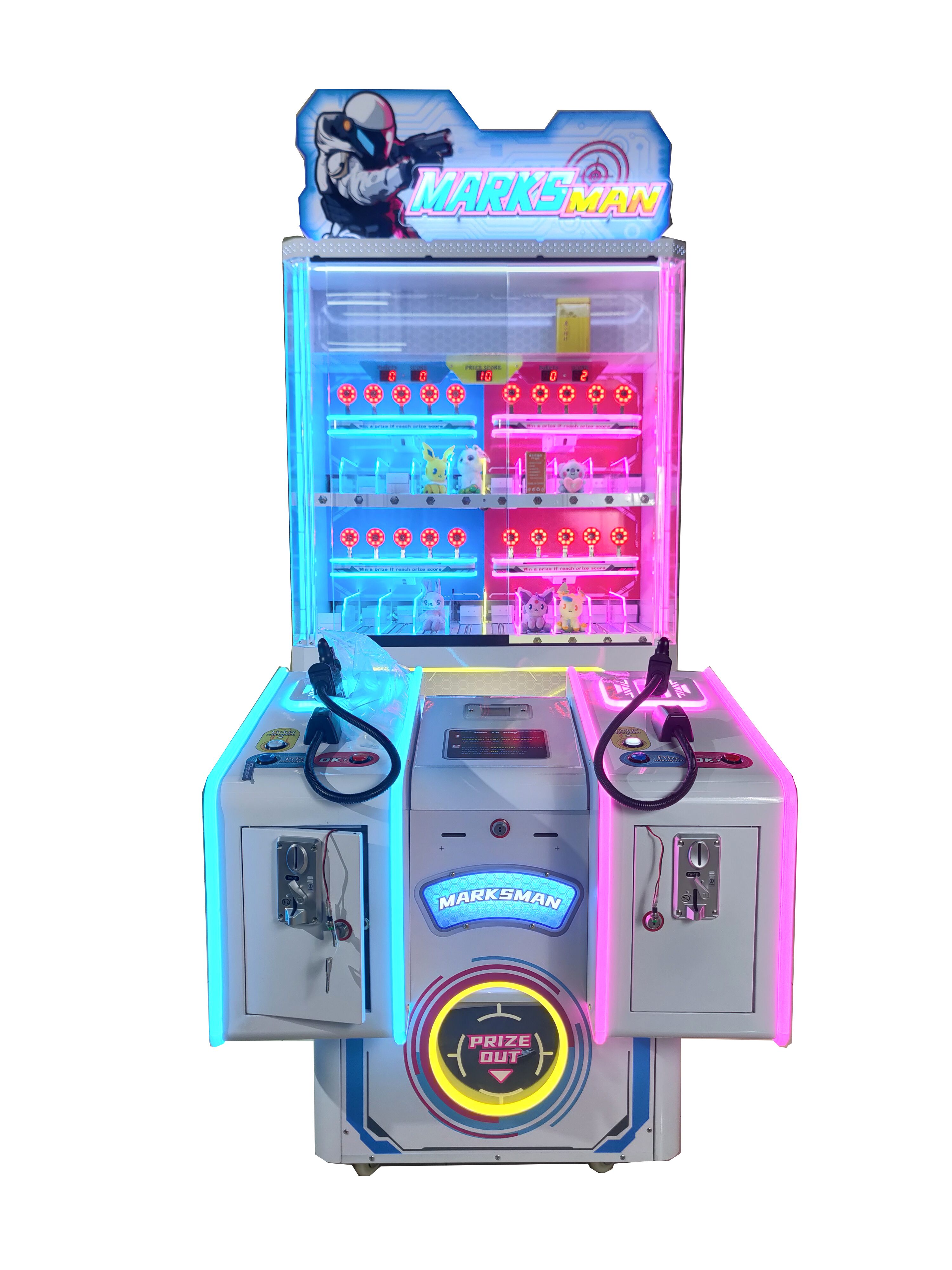 Arcade Game Room Machine Family Entertainment Center Fast Gun Shooting Marks Man Blind Box Gift Prize Game Machine
