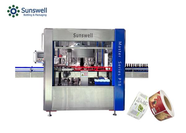 Quality 220V Rolling Round Bottle Sticker Labeling Machine 9000 bottles/Hour for sale