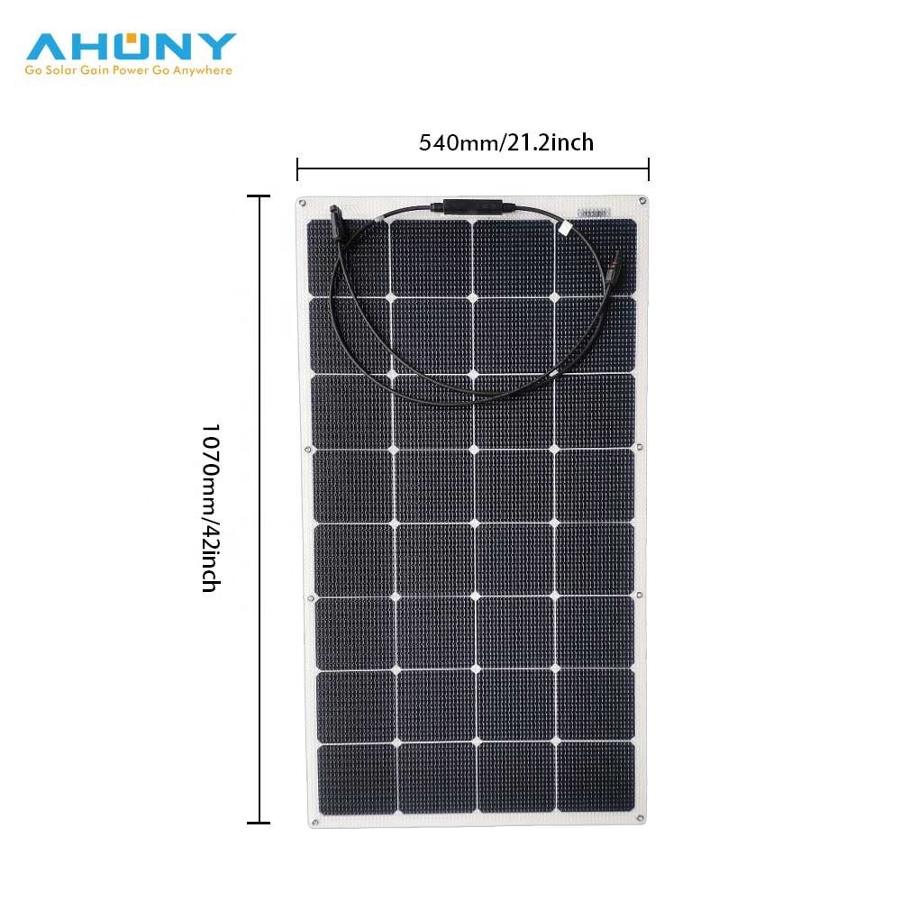 120w 12V Photovoltaic boat balcony plastic thin transparent Flexible bendable Solar Panels pv vendor manufacturer supplier