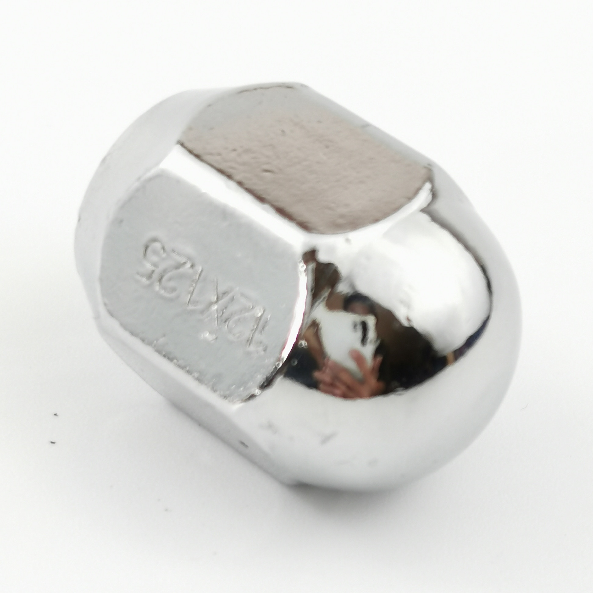 M12x1.25 Chrome Lug Nut with 19mm Hex and 35mm Height Part 1006SA Fits Most Vehicles Silvery Finish