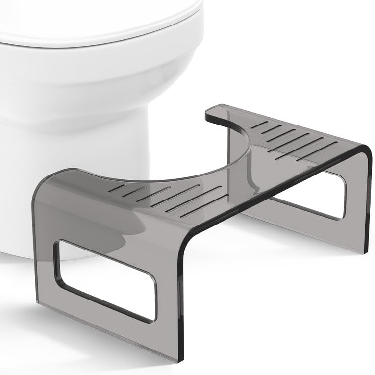 Kids And Adults 7" Height Acrylic Lucite Step Stool Custom Thick For Toilet Bathroom