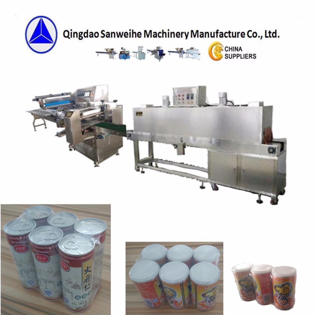 Swsf-590 Swd-2000 Soup Cans Shrink Wrapping Machine