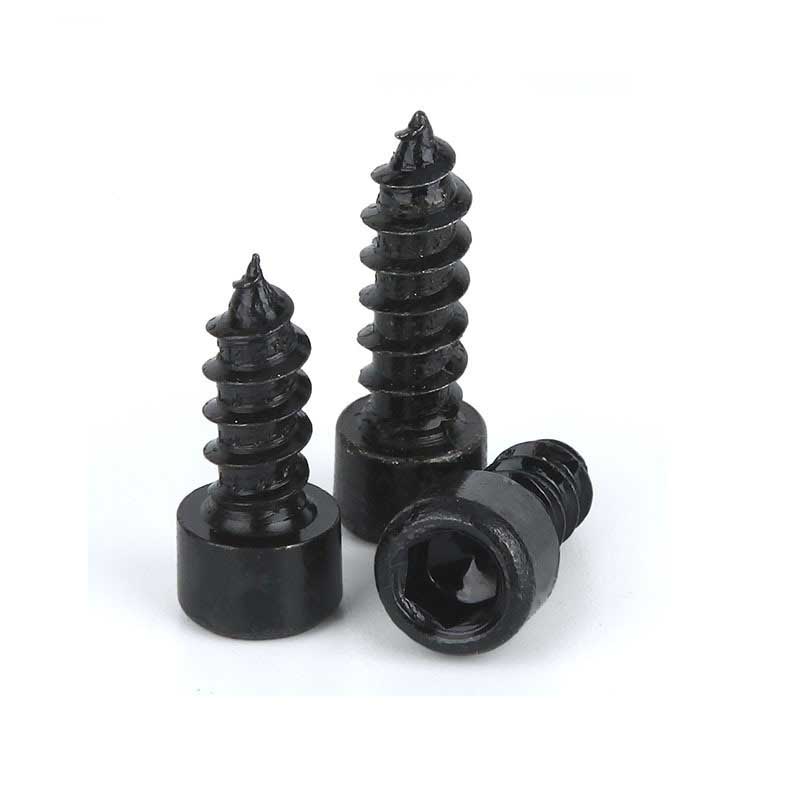 Carbon Steel Self Tapping Screws with Black Cylindrical Head Grade 8.8/10.9/12.9