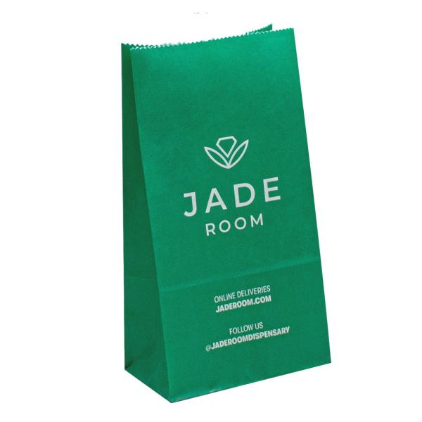 Oil Resistance Kraft Paper Food Bag Uncoated Interior Lining For Enhanced