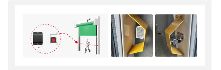 Galvanized Fabric High Speed Roller Shutter Door 6X6m Fast Action 60Hz