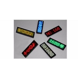 Rechargeable Programmable USB Smart Blue LED Name Badge 1.8 mm Pixels with 4