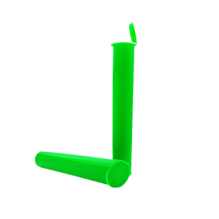 Green Black Custom Color Pop Top Tubes For Prerolls Custom Printed Joint Plastic Tubes for Cigarette