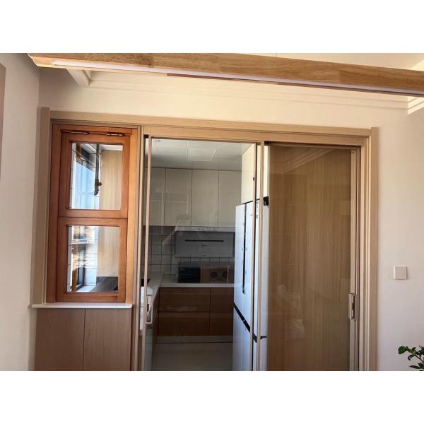 Manually Operated Aluminium Glass Folding Windows Horizontal Folding Local