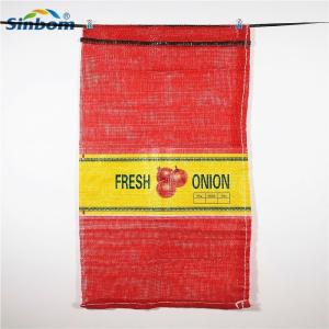Packing Onions PP/PP PE Leno Mesh Bag 5kg To 25kg For Vegetable Net Bag