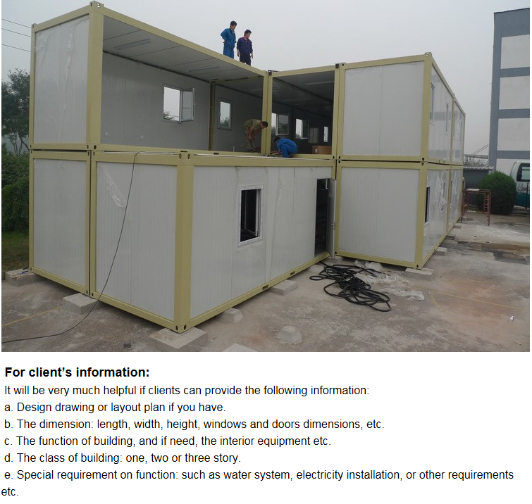 2017 high quality new design military container houses and cabins