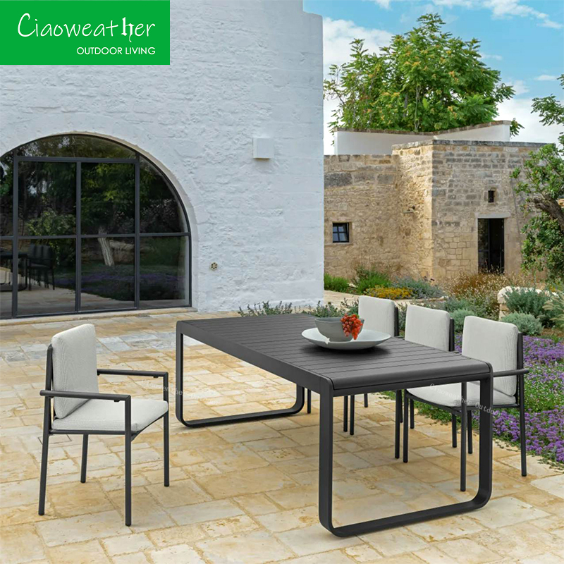 Mail Packing Included Aluminum Frame Waterproof Outdoor Portable Chair for Garden Pool Lounge Lightweight and Durable